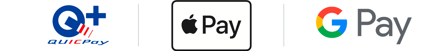 quicpay/Apple Pay/Google Pay